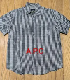 激レア　90¹s A.P.C. チェック柄 半袖シャツ サイズ1