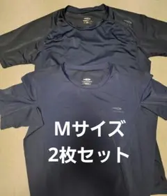 野球アンダーシャツ ネイビーM 2枚セット