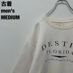 古着 U.S. VINTAGE スウェット デスティン フロリダ アイボリー M