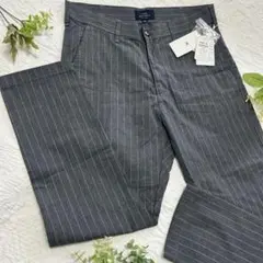 新品セール【ITEMS URBAN RESEARCH 9分丈ストライプパンツ】M