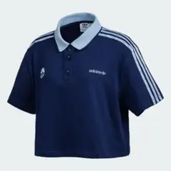 adidas ネイビー 半袖ポロシャツ