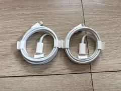 新品、未使用ライトニングケーブルUSBタイプC2個セット