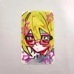 手描きイラスト　一点もの　名刺サイズ
