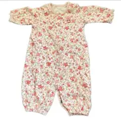 【正規品・美品】ミキハウス 小花柄ロンパース ホットビスケッツ 新生児 出産準備