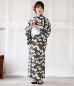 浴衣 3点セット レディース 帯飾り付き