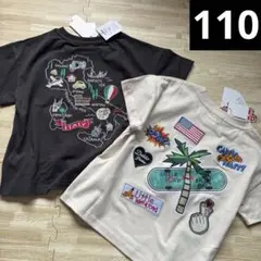 リトルウィークエンド　刺繍　半袖　Tシャツ　110