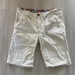 EDWIN メンズ　ハーフパンツ　ホワイト