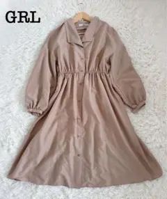 GRLグレイル ロングワンピース　ブラウン　レディース　Lサイズ