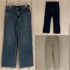 UNIQLO デニム　３本セット　M