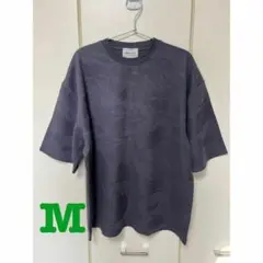新品　EMMA CLOTHES ジャガード　カットソー　Tシャツ　チャコール　M