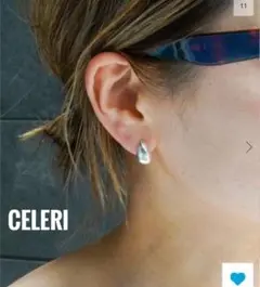 試着のみ☆【CELERI】ドロップクリップ シルバー イヤリング