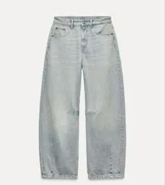 ZARA TRF BAGGY BALLOON ミッドライズデニムパンツ32