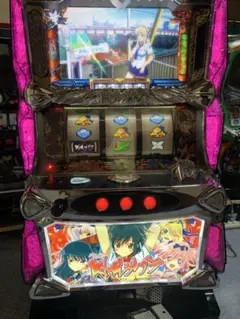 す*し様 閃乱カグラ スロット 5号機 パチスロ コイン不要機 オーイズミ ジャ 閃乱カグラ パチスロ実機本体+メダル500枚+ドル箱1個セット