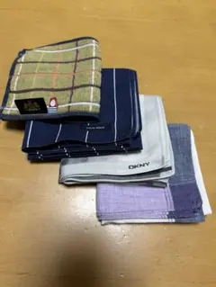 メンズ　ハンカチ 4枚セット　DKNY COCO WALK
