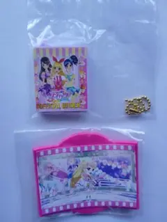 アイカツ ガチャガチャ グッズコレクション2 ラバーコースター ピンクバインダー