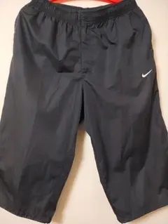 00s NIKE 銀タグ クロップドナイロンショーツ XL テック Y2K
