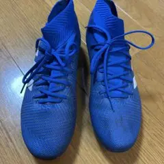 adidas スパイクシューズ 青　25センチ
