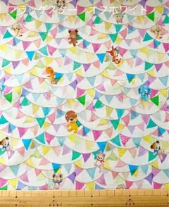 yukiemon ユキエモン　108cm ×50cm フラッグスター　オフホワ
