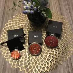 SKII ノベルティ バックハンガー、コンパクトミラーセット