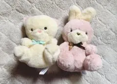 あの頃のともだちぬいぐるみ　うさぎ　ねこ