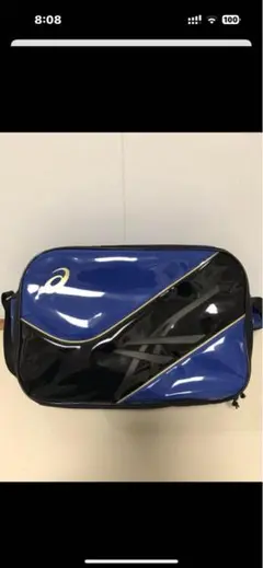 アシックスエナメルバック新品レア ASICS アシックス エナメルショルダーバッグ26 3033A190-002