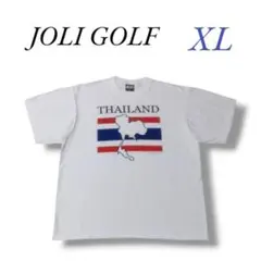 JOLIGOLF★メンズゴルファー用Tシャツ★XL★白★T082702