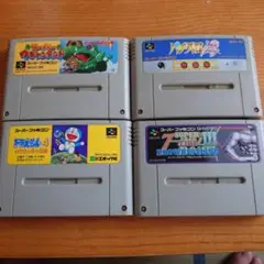 商品説明必読】スーパーファミコンソフト4本セット！動作未確認　ジャンク