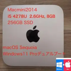 6⭕️ Macmini2014 CPU2.6GHz,8GB,256GBSSD