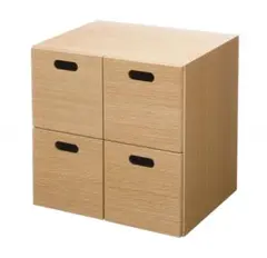 無印良品 スタッキングチェスト・引出し・４個／オーク材突板