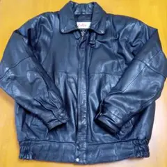 美品　LUPO　本革製ブルゾン　ブラック　牛革