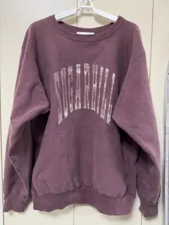 SHUGARHILL カレッジプリントスウェット SUGARHILL（シュガーヒル）のCOLLEGE PRINT SWEAT SHIRT AGED