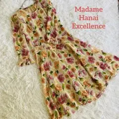 Madame hanai excellence 花柄フレアスカートワンピース