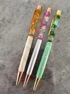 ハーバリウムボールペン　3本セット