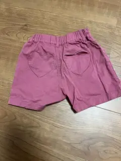 petit main ピンク ハート型ポケット 半ズボン 90