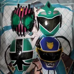 仮面ライダーディケイド　スーパー戦隊　お面セット