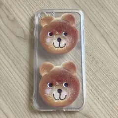 iphoneSEケース クマのパン
