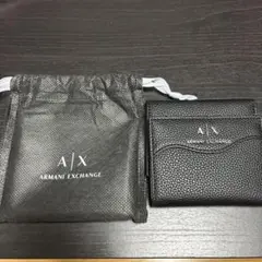 Armani Exchange ブラック 三つ折り財布