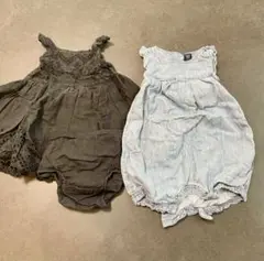 baby GAP ベビーギャップ ワンピース ロンパース 80 レース デニム