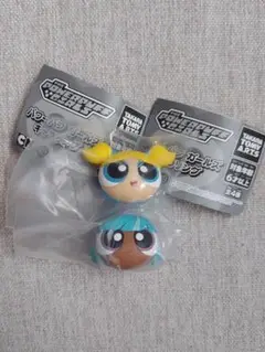 パワーパフガールズ キャラリング　バブルス　ブリス　ガチャガチャ