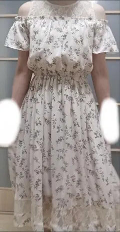 夏 ワンピース INGNI 花柄 オフショル