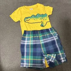 carter's ワニプリント ボディスーツとショーツセット