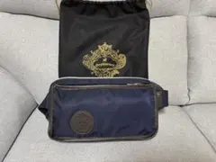 Orobianco ネイビー ボディバッグ 収納袋付き