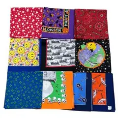 NOS 80s 90s まとめ売り 10枚 vintage ビンテージ バンダナ