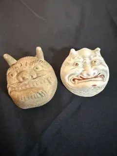 盃　光民作　福盃　大黒天と鬼面盃　お猪口 盃 光民作 福盃 大黒天と鬼面盃 お猪口