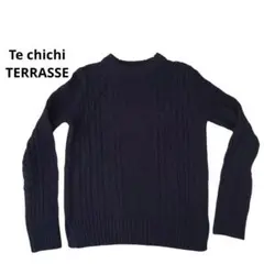 Te chichi TERRASSE ニット セーター ネイビー Mサイズ