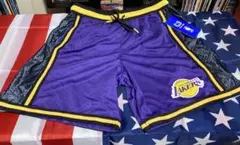 ＬＡ購入 LAKERS ゲームショートパンツ Mサイズ