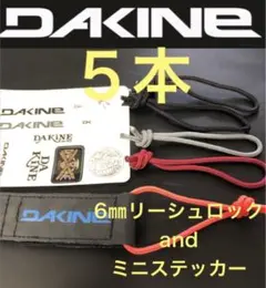 DAKINE リーシュロック ダカイン リーシュコード ストリング ５本セット