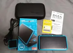 ポーチ・充電器付 Newニンテンドー2DS LL ブラック×ターコイズ