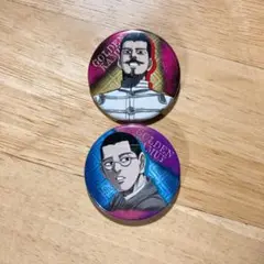 【ゴールデンカムイ】鶴見中尉　コレクション缶バッジ2個セット　若き日の強者たち