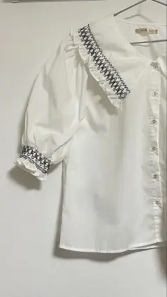 ems ブラウス　パフスリーブ